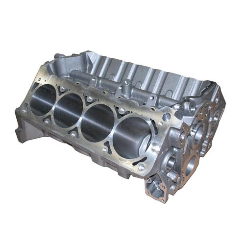 World Engine Block, Cast Iron, Motown LS Iron Block - 9.240 Deck, 3.995" Bore, +.134" Raised Cam, 55mm Cam, .904" Lifters, 350 Mains, Nodular Caps