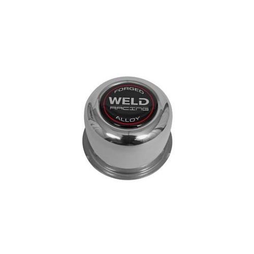 WELD Wheel Aluminium Center CAP 5-LUG 3.16' OD X 2.20'' TALL Polished PUSH THRU