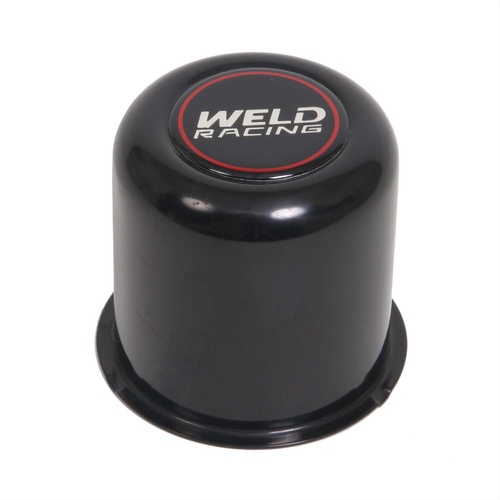 WELD Wheel Aluminium Center CAP Black PUSH THRU 5LUG 3.16' ODX3.25' TALL