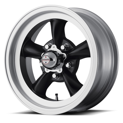 AMERICAN RACING Wheel,VN105D 15X6 5X4.75 STN BLK MCH LIP 04MM,PAINTED MACHINED