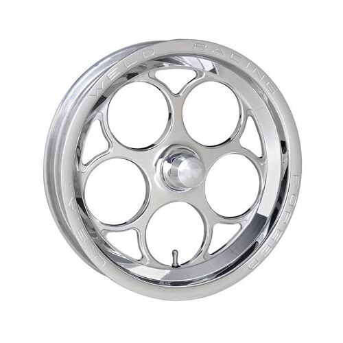 WELD Wheel, Drag Front, Magnum Frontrunner, 15x3.5 Size, Anglia Spindle Bolt Pattern, 1.75 Backspace, Polished, Each