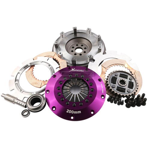 Xtreme Performance Twin-Plate Clutch Kit, BMW E36 E46, Track, 200 mm, Ceramic, Single-Mass Flywheel,
