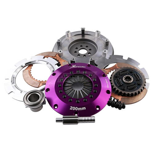 Xtreme Performance Twin-Plate Clutch Kit, E30 M3, Track, 200 mm, Ceramic, Single-Mass Flywheel, Spru
