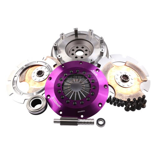 Xtreme Performance Twin-Plate Clutch Kit, BMW E46 330ci, Track, 200 mm, Ceramic, Single-Mass Flywhee