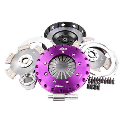 Xtreme Performance Twin-Plate Clutch Kit, BMW 1M (6-Bolt), Track, 230 mm, Ceramic, Single-Mass Flywh