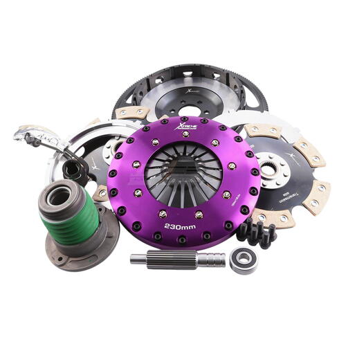 Xtreme Performance Twin-Plate Clutch Kit, Vette C6 V8, Track, 230 mm, Ceramic, Single-Mass Flywheel,