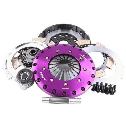 Xtreme Performance Twin-Plate Clutch Kit, Ford Foc RS, Track, 230 mm, Ceramic, Single-Mass Flywheel,