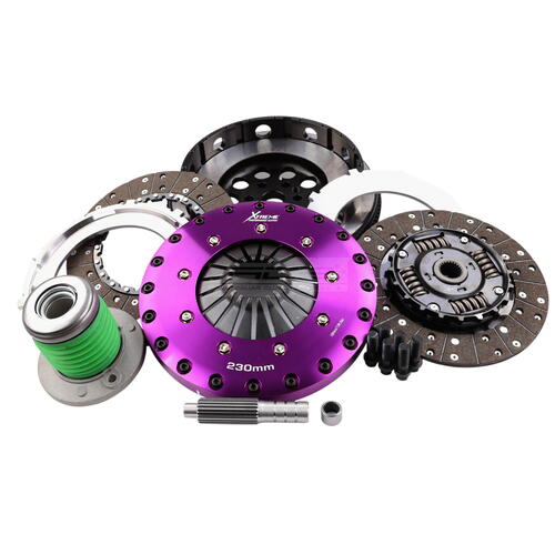 Xtreme Performance Twin-Plate Clutch Kit, Ford Must 2.3L, High-Power Street, 230 mm, Organic, Single