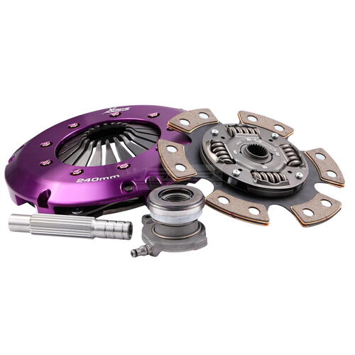 Xtreme Performance Single-Plate Clutch Kit, Ford Focus RS, Stage 2R, 240 mm, Ceramic, CSC Included,