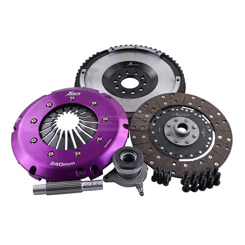 Xtreme Performance Single-Plate Clutch Kit, Ford Foc RS, Stage 1, 240 mm, Organic, Single-Mass Flywh