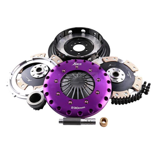 Xtreme Performance Twin-Plate Clutch Kit, Xtreme Multi Plate Kit Ceramic, Track, 230 mm, Ceramic, Si
