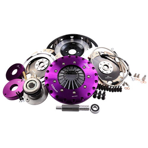 Xtreme Performance Twin-Plate Clutch Kit, Chev Cam Gen 5, Track, 230 mm, Ceramic, Single-Mass Flywhe