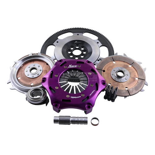 Xtreme Performance Twin-Plate Clutch Kit, Hond Acura 2.0L, Track, 184 mm, Ceramic, Single-Mass Flywh