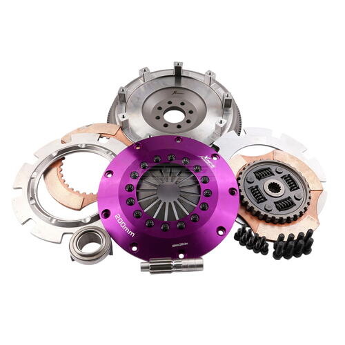 Xtreme Performance Twin-Plate Clutch Kit, Cooper, Track, 200 mm, Ceramic, Single-Mass Flywheel, Spru