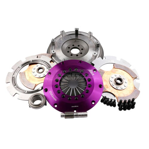 Xtreme Performance Twin-Plate Clutch Kit, Cooper, Track, 200 mm, Ceramic, Single-Mass Flywheel, Soli