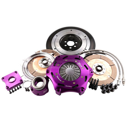 Xtreme Performance Twin-Plate Clutch Kit, Mit Lanc Evox F/W, Track, 184 mm, Ceramic, Single-Mass Fly