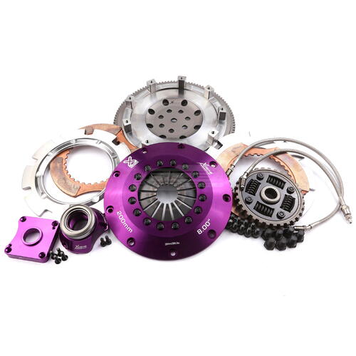 Xtreme Performance Twin-Plate Clutch Kit, Lanc EVO 4-9, Track, 200 mm, Ceramic, Single-Mass Flywheel