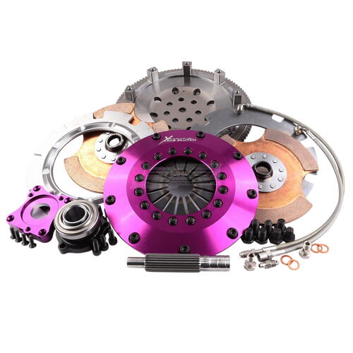 Xtreme Performance Twin-Plate Clutch Kit, Lanc EVO 4-9, Track, 200 mm, Ceramic, Single-Mass Flywheel
