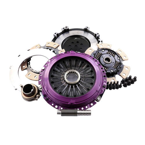 Xtreme Performance Twin-Plate Clutch Kit, Mits EVO 7-9, Track, 230 mm, Ceramic, Single-Mass Flywheel