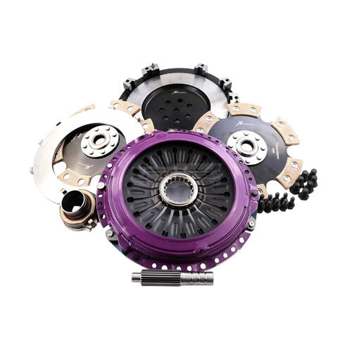 Xtreme Performance Twin-Plate Clutch Kit, Mits EVO 7-9, Track, 230 mm, Ceramic, Single-Mass Flywheel