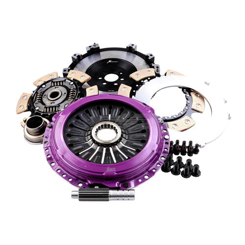Xtreme Performance Twin-Plate Clutch Kit, Mits Lanc Evox F/W, Track, 230 mm, Ceramic, Single-Mass Fl
