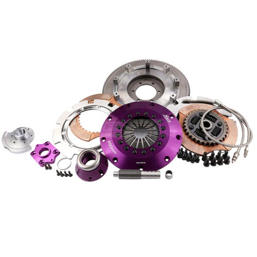 Xtreme Performance Twin-Plate Clutch Kit, Fd RX7, Track, 200 mm, Ceramic, Single-Mass Flywheel, CSC