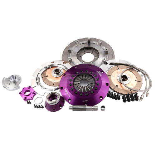 Xtreme Performance Twin-Plate Clutch Kit, Fd RX7, Track, 200 mm, Ceramic, Single-Mass Flywheel, CSC