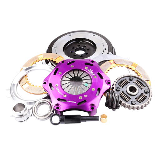 Xtreme Performance Twin-Plate Clutch Kit, Silvia/180SX F/W, Track, 184 mm, Ceramic, Single-Mass Flyw