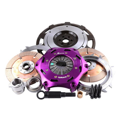 Xtreme Performance Twin-Plate Clutch Kit, Niss 240/260Z, Track, 184 mm, Ceramic, Single-Mass Flywhee