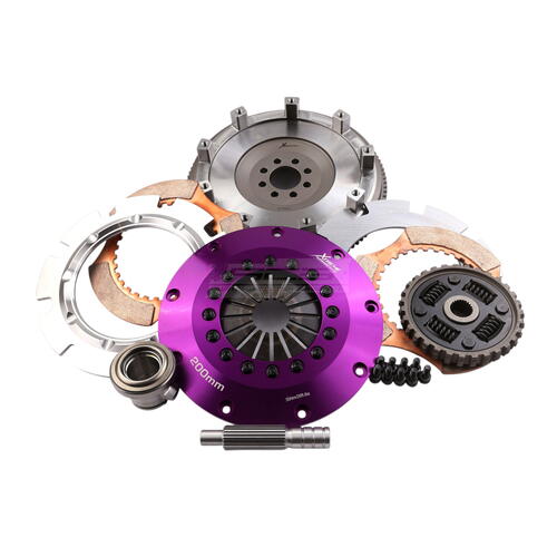 Xtreme Performance Twin-Plate Clutch Kit, Niss SR20 5spd, Track, 200 mm, Ceramic, Single-Mass Flywhe