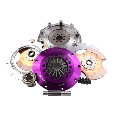 Xtreme Performance Twin-Plate Clutch Kit, Niss SR20 5spd, Track, 200 mm, Ceramic, Single-Mass Flywhe