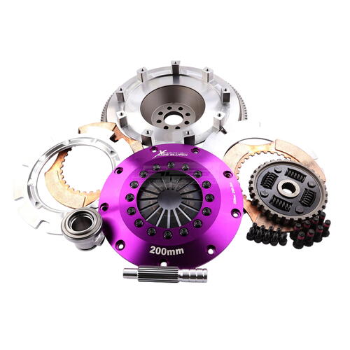 Xtreme Performance Twin-Plate Clutch Kit, Niss 350Z VQ35DE, Track, 200 mm, Ceramic, Single-Mass Flyw