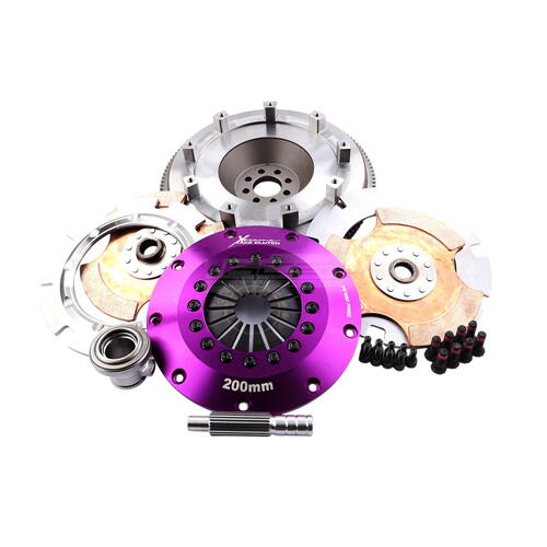 Xtreme Performance Twin-Plate Clutch Kit, Niss 350Z VQ35DE, Track, 200 mm, Ceramic, Single-Mass Flyw