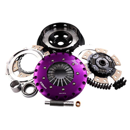 Xtreme Performance Twin-Plate Clutch Kit, Nissan Z 3.0L, Track, 230 mm, Ceramic, Single-Mass Flywhee