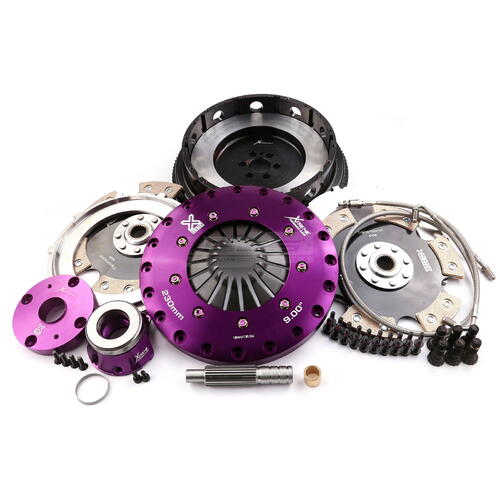 Xtreme Performance Twin-Plate Clutch Kit, Niss R34 GTR, Track, 230 mm, Ceramic, Single-Mass Flywheel