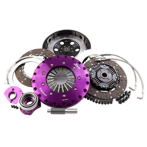 Xtreme Performance Twin-Plate Clutch Kit, Pors 996/997, High-Power Street, 230 mm, Organic, Single-M
