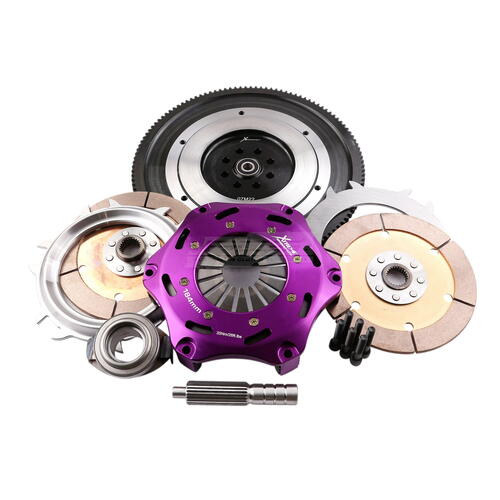 Xtreme Performance Twin-Plate Clutch Kit, Sub Impreza 2.5L, Track, 184 mm, Ceramic, Single-Mass Flyw