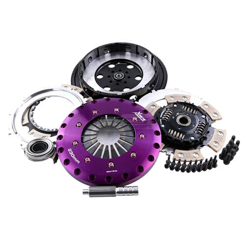 Xtreme Performance Twin-Plate Clutch Kit, Subaru WRX, Track, 230 mm, Ceramic, Single-Mass Flywheel,