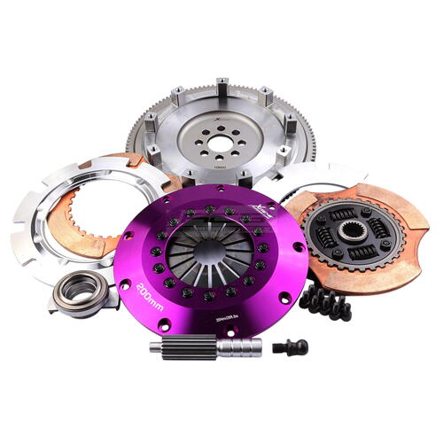 Xtreme Performance Twin-Plate Clutch Kit, Toy 3SGTE 2.0L, Track, 200 mm, Ceramic, Single-Mass Flywhe