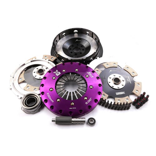 Xtreme Performance Twin-Plate Clutch Kit, Toy Supra 2JZ 3.0L, Track, 230 mm, Ceramic, Single-Mass Fl