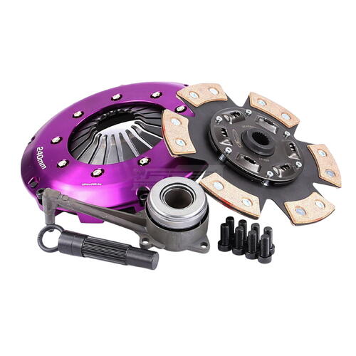 Xtreme Performance Single-Plate Clutch Kit, VW/Audi 8 Bolt, Stage 2R, 240 mm, Ceramic, CSC Included,