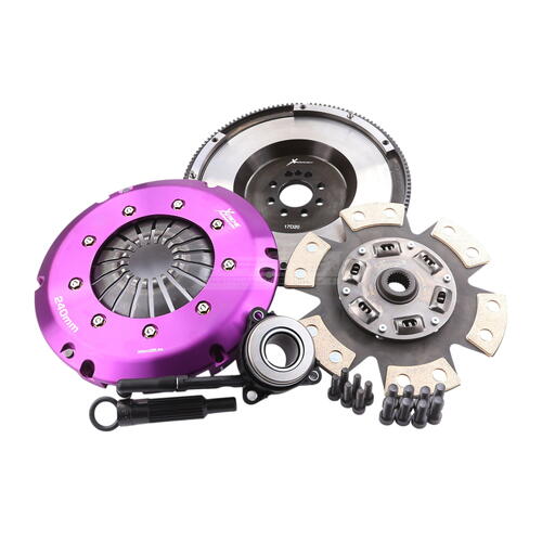 Xtreme Performance Single-Plate Clutch Kit, VW/Aud 8 Bolt, Stage 2R, 240 mm, Ceramic, Single-Mass Fl