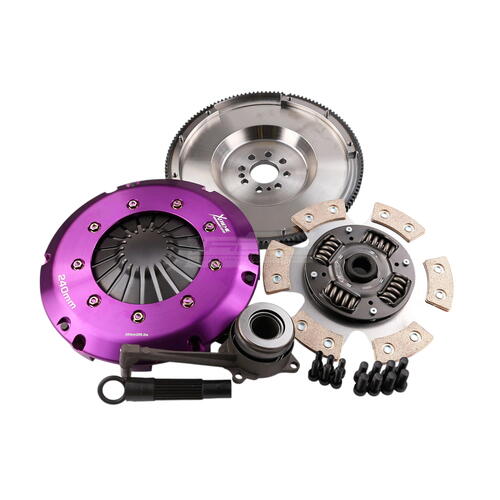 Xtreme Performance Single-Plate Clutch Kit, VW/Aud 8 Bolt, Stage 2R, 240 mm, Ceramic, Single-Mass Fl