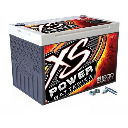 XS Power 16V AGM Starting Battery, Max Amps 2, 000A CA: 500A