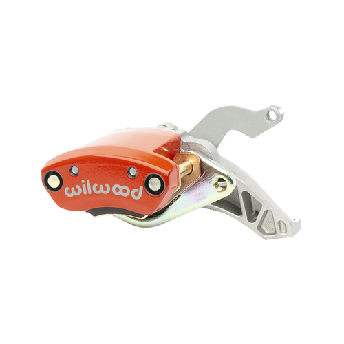 Wilwood Caliper, MC4 Mechanical, Floating, 1.10 in. Rotor Width, 12.88 in. Rotor Dia, 1.19 in. Bore, RH, Alum, Red, Each